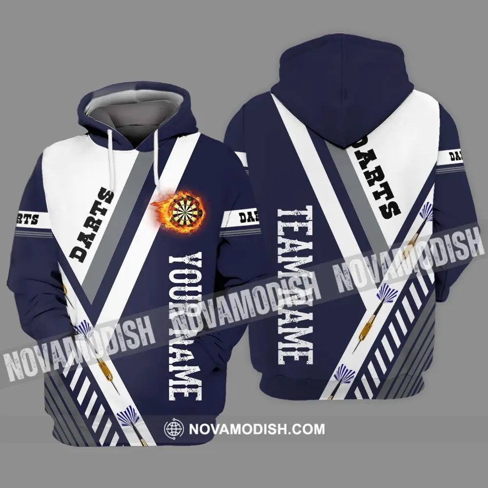 Unisex Shirt - Custom Name And Team Name Shirt Darts And Arrows Hoodie / S T-shirt