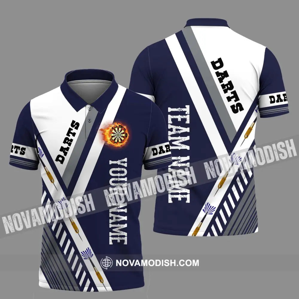 Unisex Shirt - Custom Name And Team Name Shirt Darts And Arrows Polo Shirt / S T-shirt