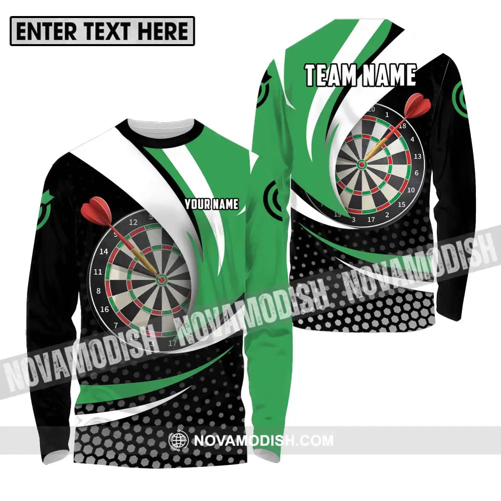 Unisex Shirt - Custom Name And Team Name Darts Shirt Darts Lover Long Sleeve Shirt / S T-shirt