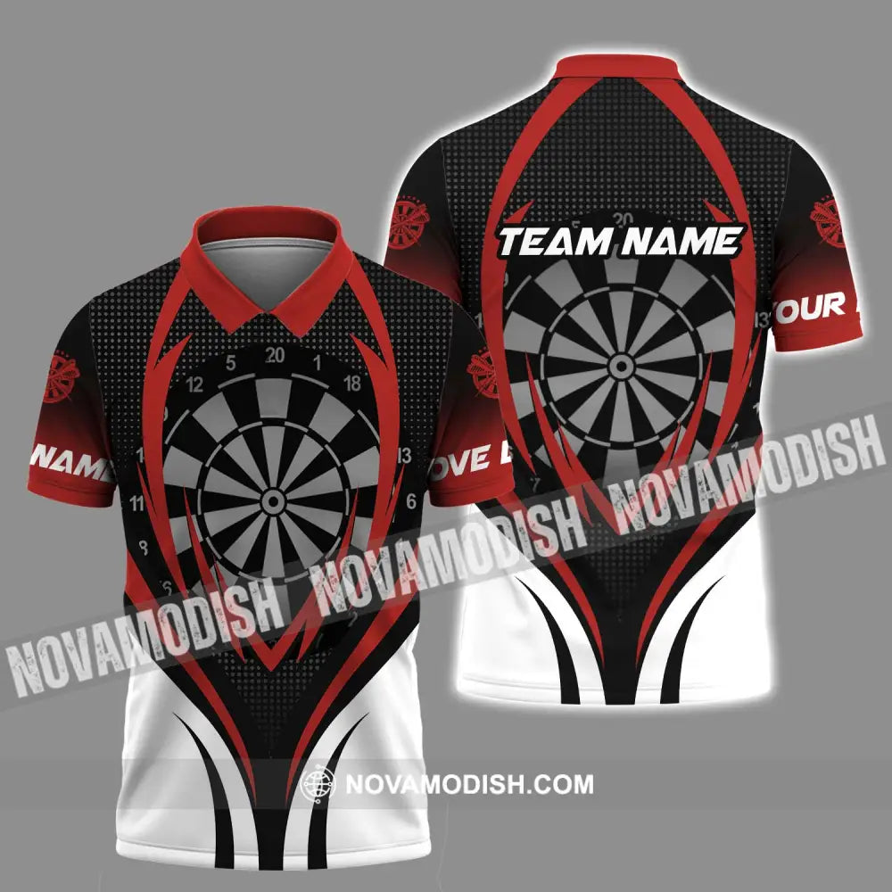 Unisex Shirt - Custom Name And Team Name Shirt Darts Sport Style Shirt Polo Shirt / S T-shirt