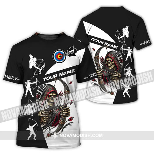 Unisex Shirt - Custom Name And Team Name Shirt Death Archery T-Shirt / S T-shirt