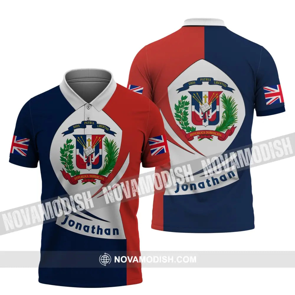 Unisex Shirt - Custom Name And Team Name Shirt - Dios Patria Libertad Polo Shirt / S T-shirt