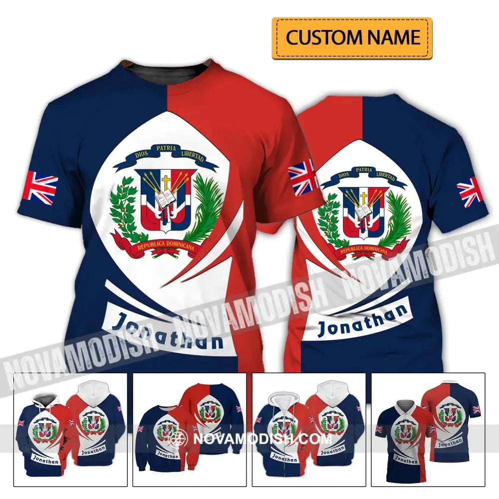 Unisex Shirt - Custom Name And Team Name Shirt - Dios Patria Libertad T-shirt
