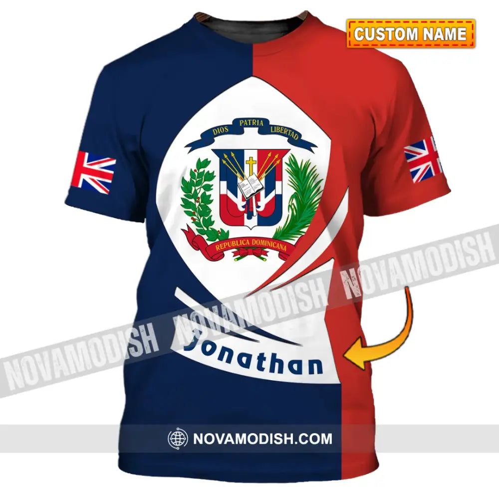 Unisex Shirt - Custom Name And Team Name Shirt - Dios Patria Libertad T-shirt