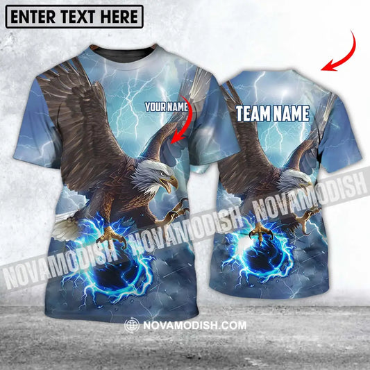 Unisex Shirt - Custom Name And Team Name Shirt Eagle Bowling King Of The Sky T-shirt