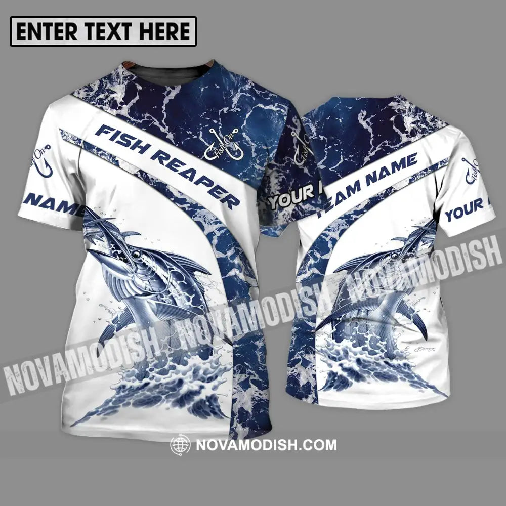 Unisex Shirt - Custom Name And Team Name Shirt Fish On Fish T-Shirt / S T-shirt