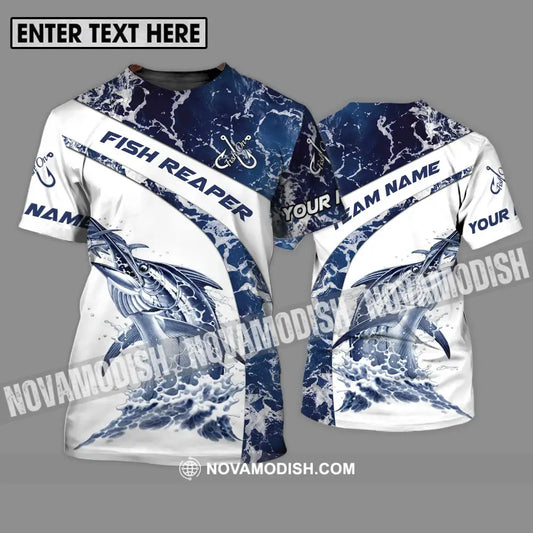 Unisex Shirt - Custom Name And Team Name Shirt Fish On Fish T-Shirt / S T-shirt