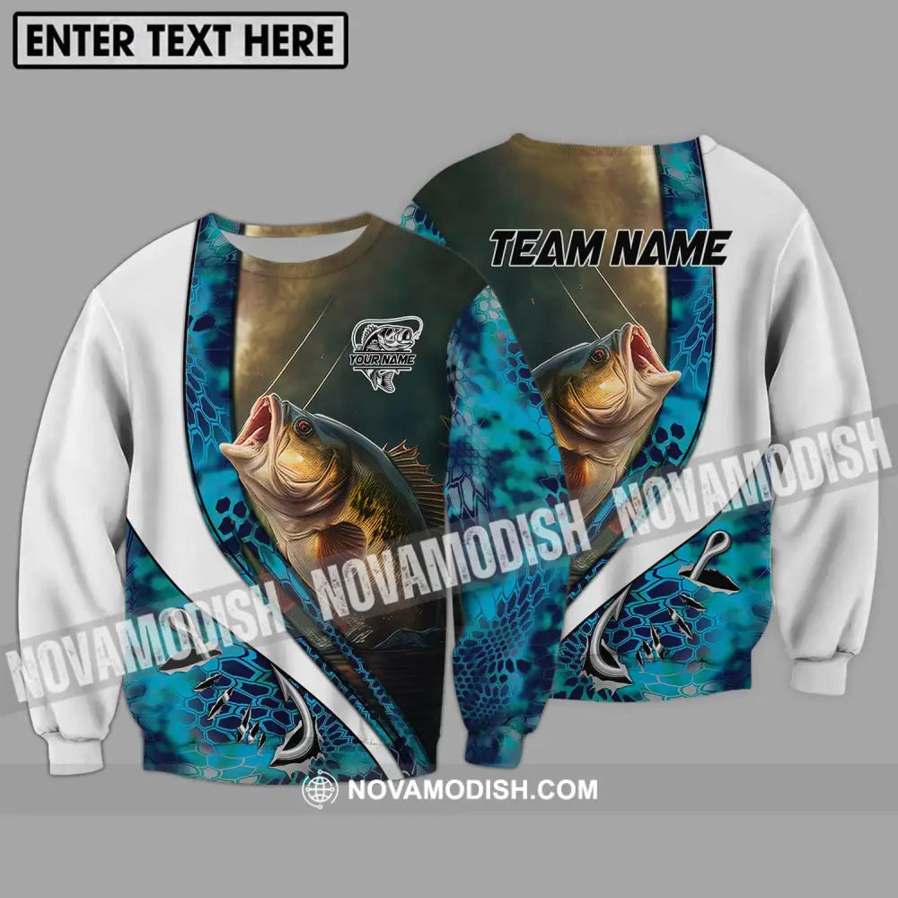 Unisex Shirt - Custom Name And Team Name Fisher Shirt Long Sleeve / S T-shirt
