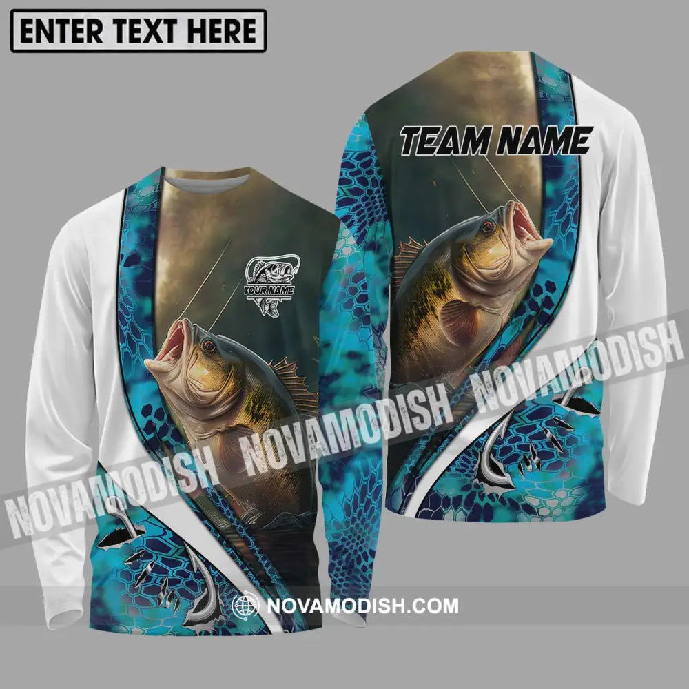 Unisex Shirt - Custom Name And Team Name Fisher Shirt Long Sleeve Shirt / S T-shirt