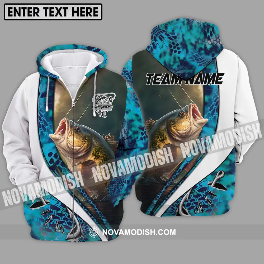 Unisex Shirt - Custom Name And Team Name Fisher Shirt Zipper Hoodie / S T-shirt
