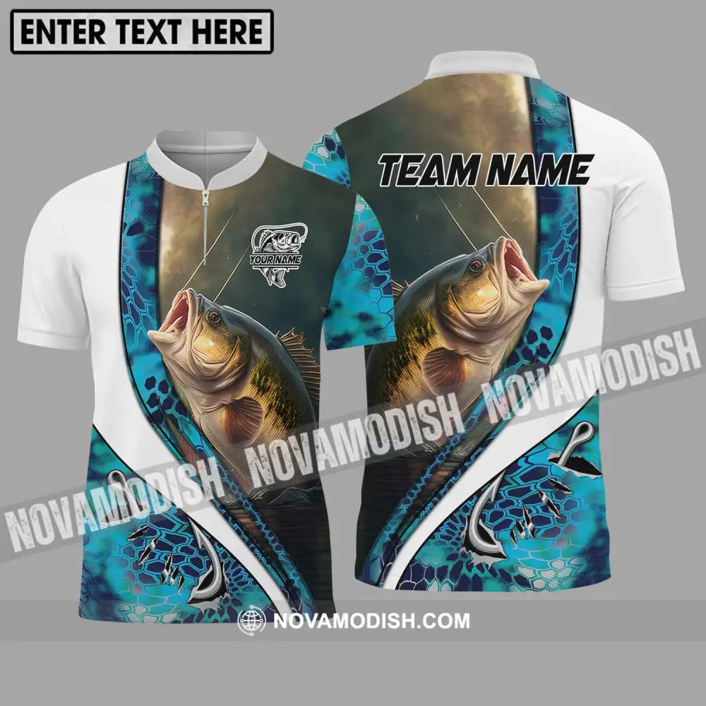 Unisex Shirt - Custom Name And Team Name Fisher Shirt Zipper Polo Shirt / S T-shirt