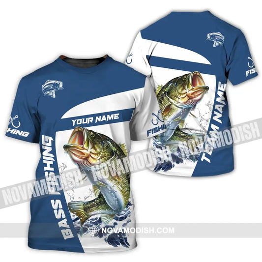 Unisex Shirt - Custom Name And Team Name Fishing Shirt Bass Fishing Shirt T-Shirt / S T-shirt