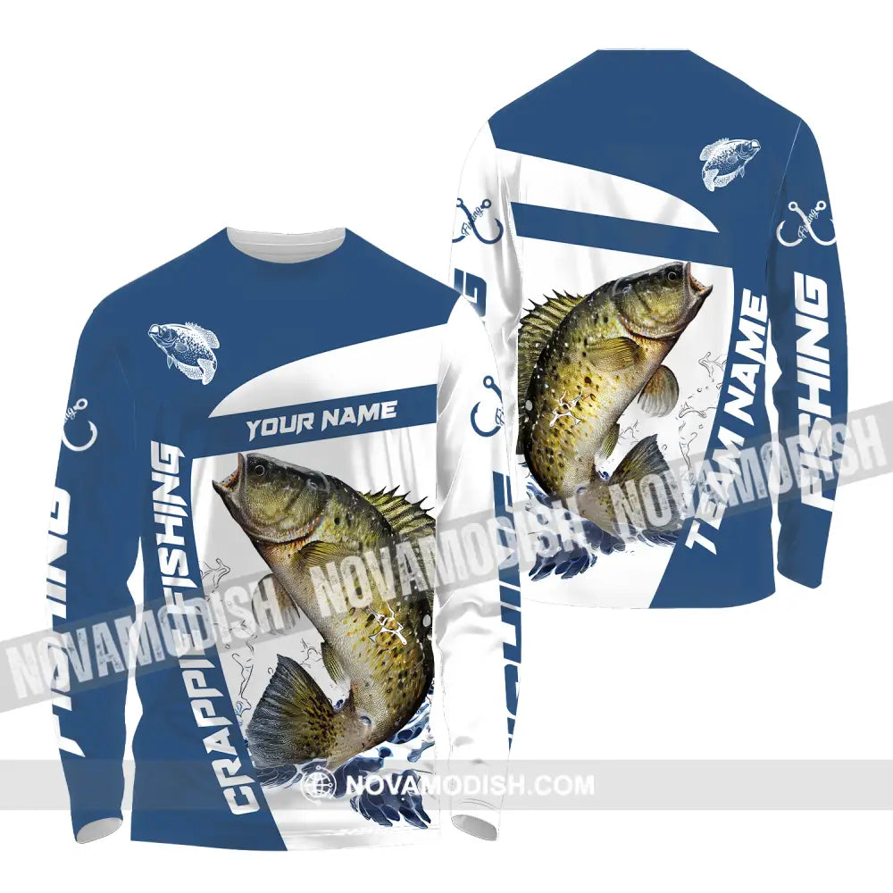 Unisex Shirt - Custom Name And Team Name Fishing Classic Shirt Long Sleeve Shirt / S T-shirt