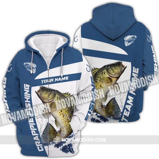 Unisex Shirt - Custom Name And Team Name Fishing Classic Shirt Zipper Hoodie / S T-shirt