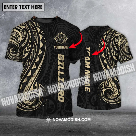 Unisex Shirt - Custom Name And Team Name Shirt Gold Pattern Shirt T-shirt
