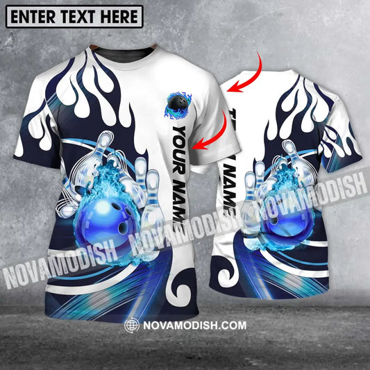 Unisex Shirt - Custom Name And Team Name Shirt Ice Bowling Ball T-shirt