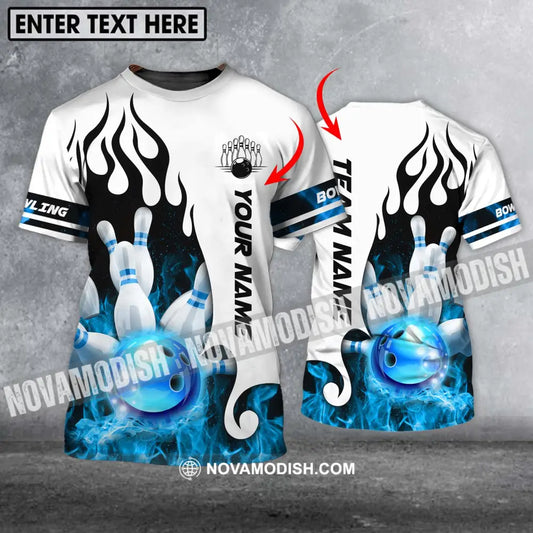 Unisex Shirt - Custom Name And Team Name Shirt Ice Bowling Ball Shirt T-shirt