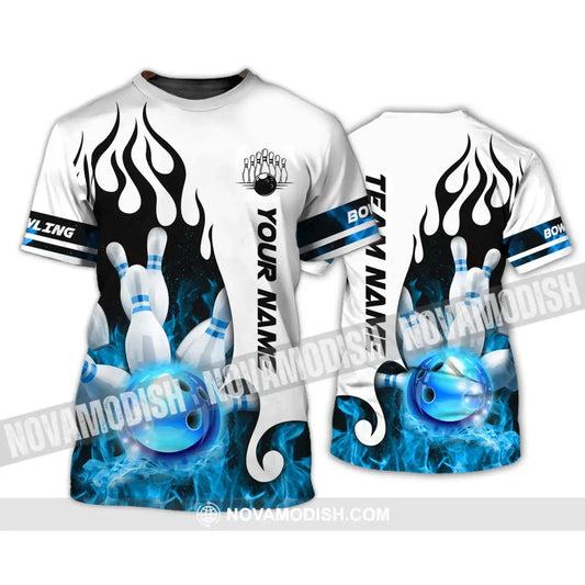 Unisex Shirt - Custom Name And Team Name Shirt Ice Bowling Ball Shirt T-Shirt / S T-shirt