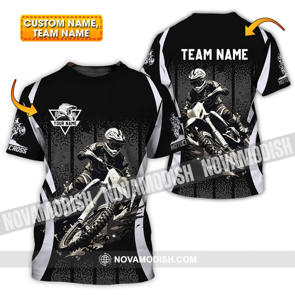 Unisex Shirt - Custom Name And Team Name Motobike Shirt For Player T-shirt