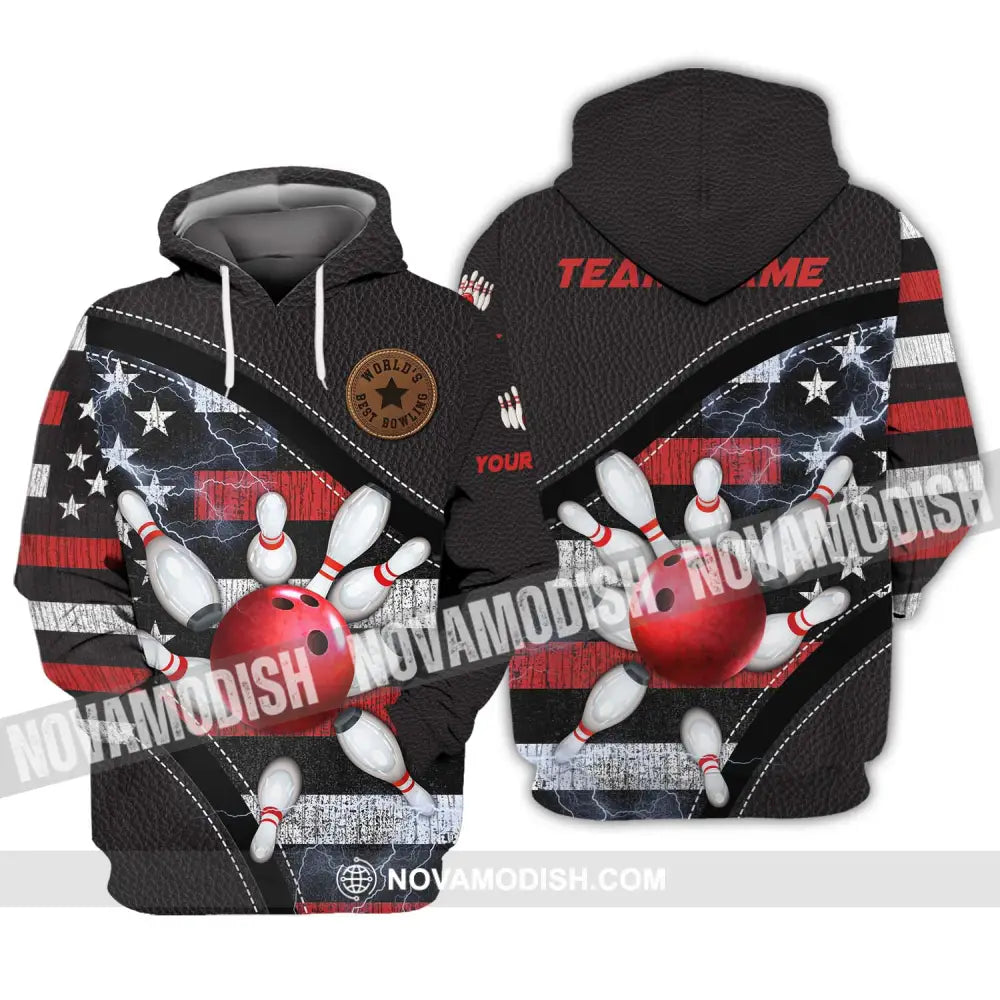Unisex Shirt - Custom Name And Team Name Sport Shirt World’s Best Bowling Hoodie / S T-shirt
