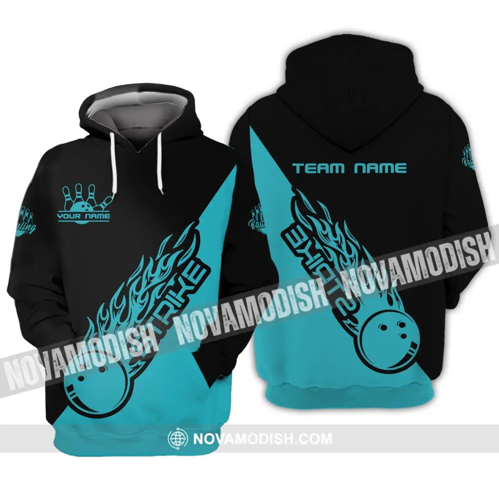 Unisex Shirt - Custom Name And Team Name Shirt - Strike Bowling Lover Shirt Hoodie / S T-shirt