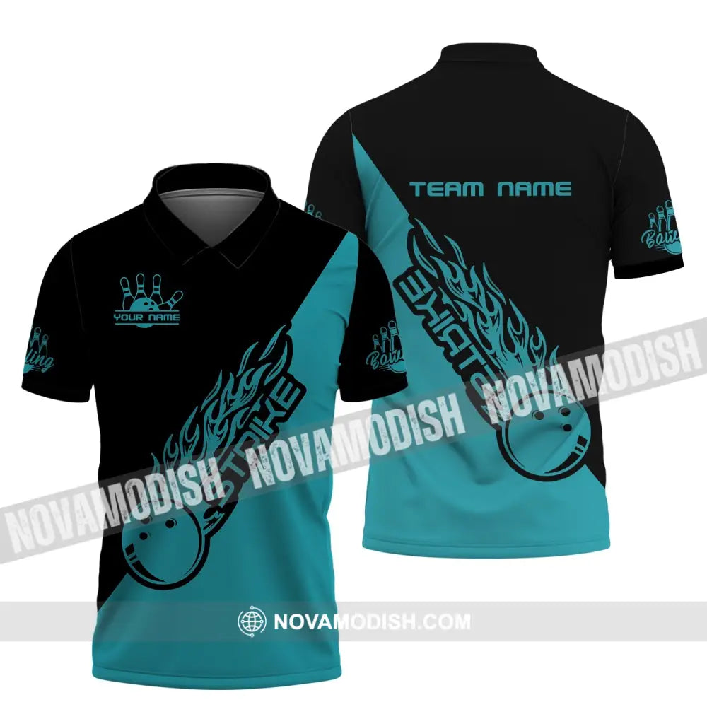 Unisex Shirt - Custom Name And Team Name Shirt - Strike Bowling Lover Shirt Polo Shirt / S T-shirt