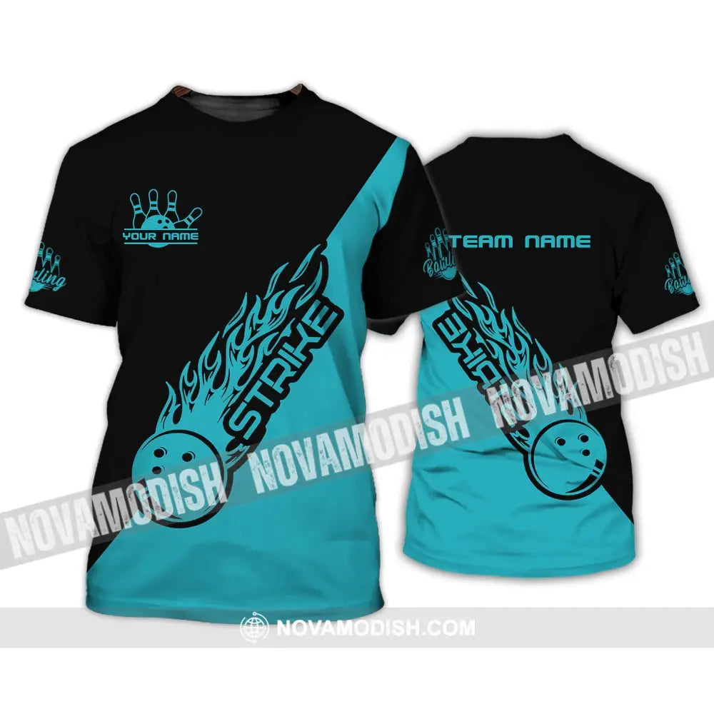 Unisex Shirt - Custom Name And Team Name Shirt - Strike Bowling Lover Shirt T-Shirt / S T-shirt