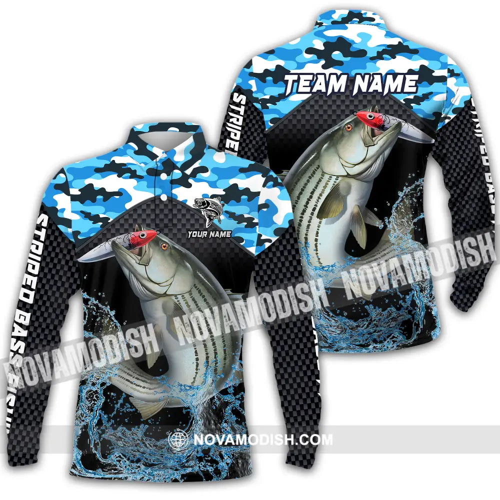 Unisex Shirt - Custom Name And Team Name Tripped Fishing Shirt Long Sleeve Polo / S T-shirt