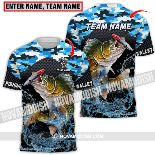 Unisex Shirt - Custom Name And Team Name Shirt Walley Fishing T-shirt