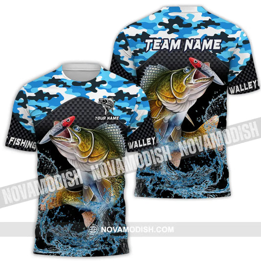 Unisex Shirt - Custom Name And Team Name Shirt Walley Fishing T-Shirt / S T-shirt