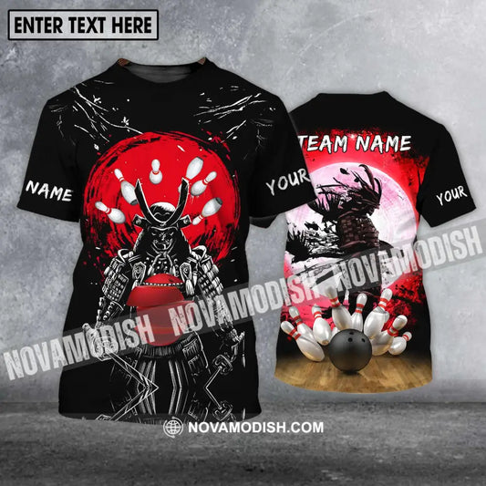 Unisex Shirt - Custom Name And Team Name Shirt Warriors Bowling Shirt T-shirt