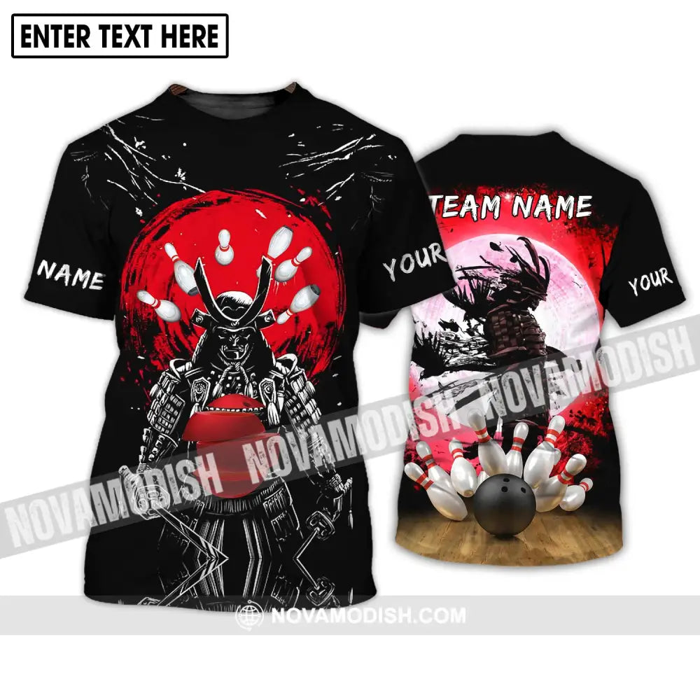 Unisex Shirt - Custom Name And Team Name Shirt Warriors Bowling Shirt T-Shirt / S T-shirt