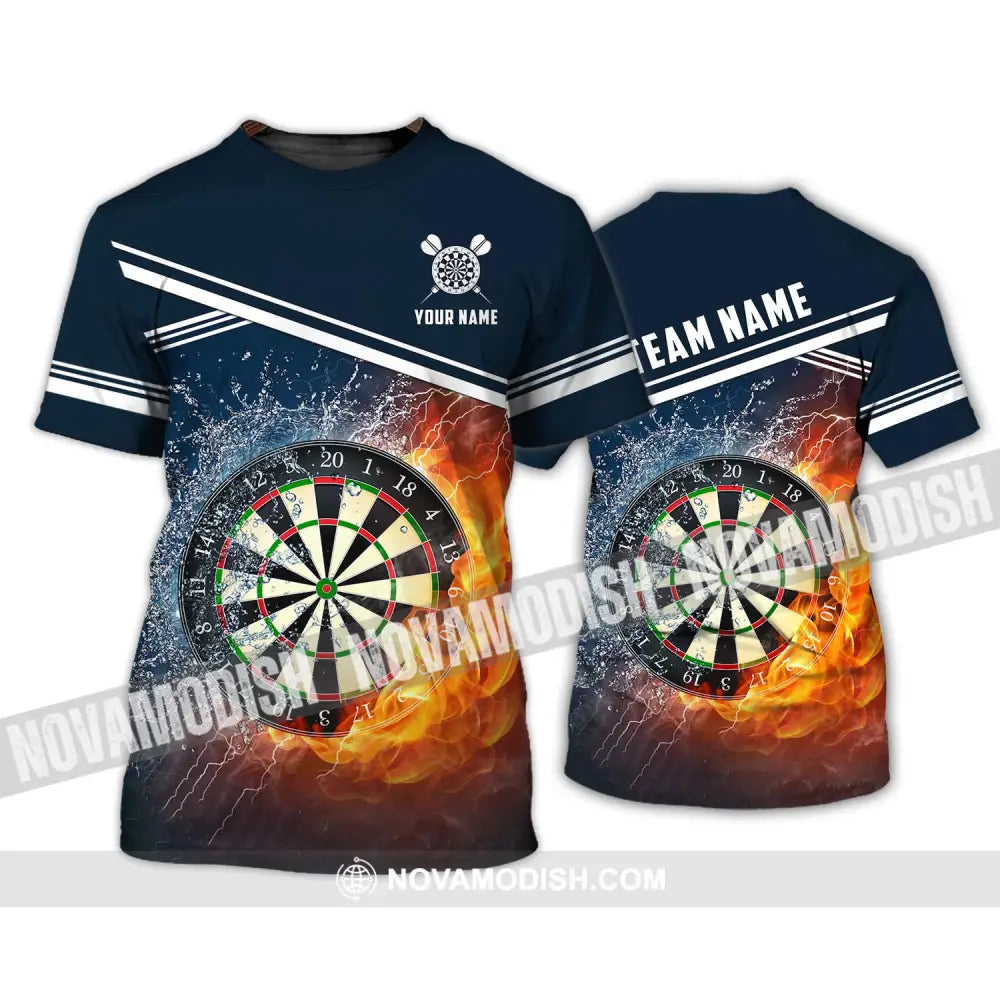 Unisex Shirt - Custom Name And Team Name Shirt Water Fire Darts Shirt T-Shirt / S T-shirt