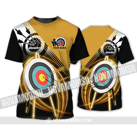 Unisex Shirt - Custom Name Archery Hit The Target Shirt T-Shirt / S T-shirt