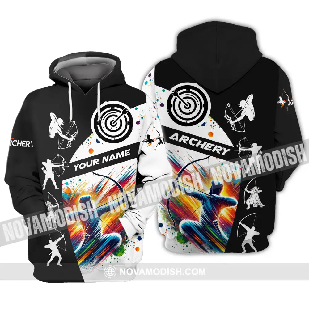 Unisex Shirt - Custom Name Archery Shirt Hoodie / S T-shirt