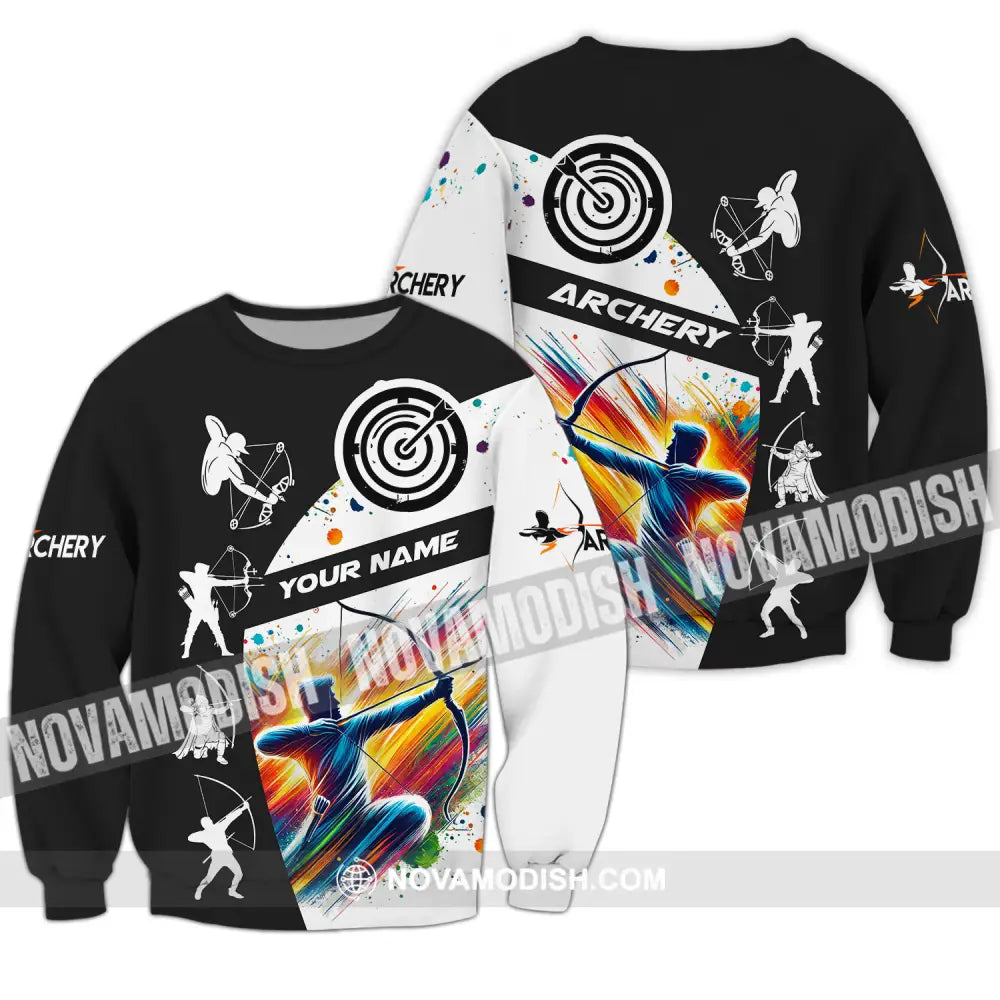 Unisex Shirt - Custom Name Archery Shirt Long Sleeve / S T-shirt