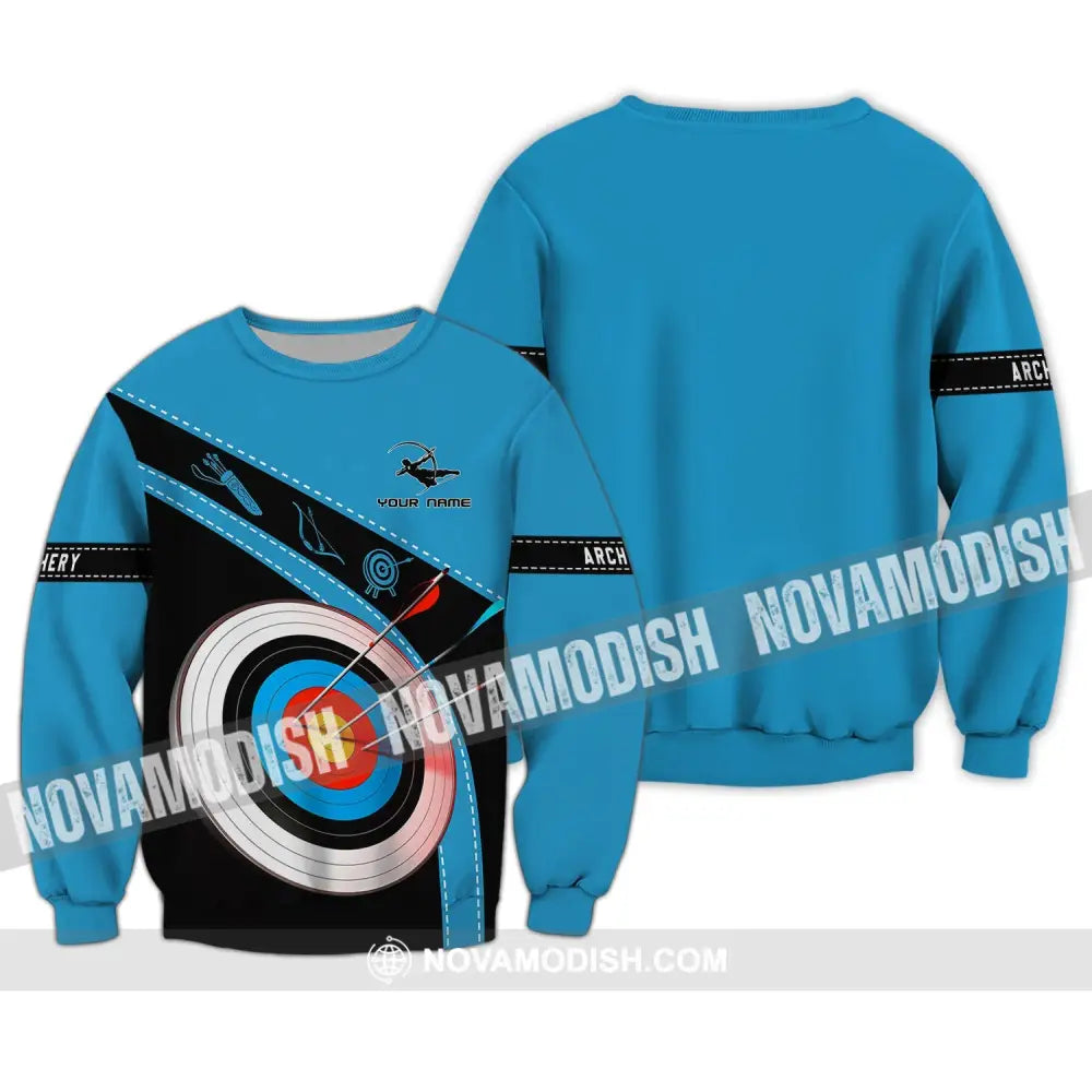 Unisex Shirt - Custom Name Shirt - Archery Lover Shirt Long Sleeve / S T-shirt