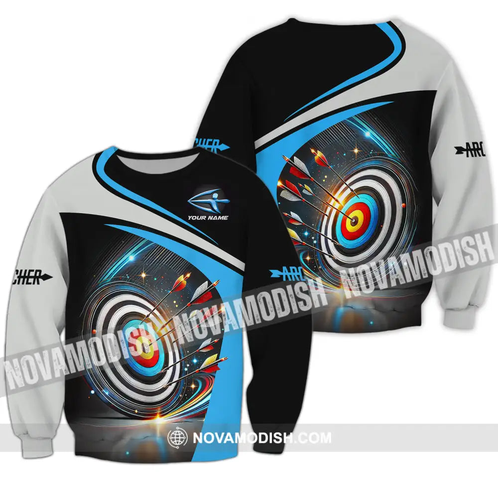 Unisex Shirt - Custom Name Archery Sport Shirt Long Sleeve / S T-shirt