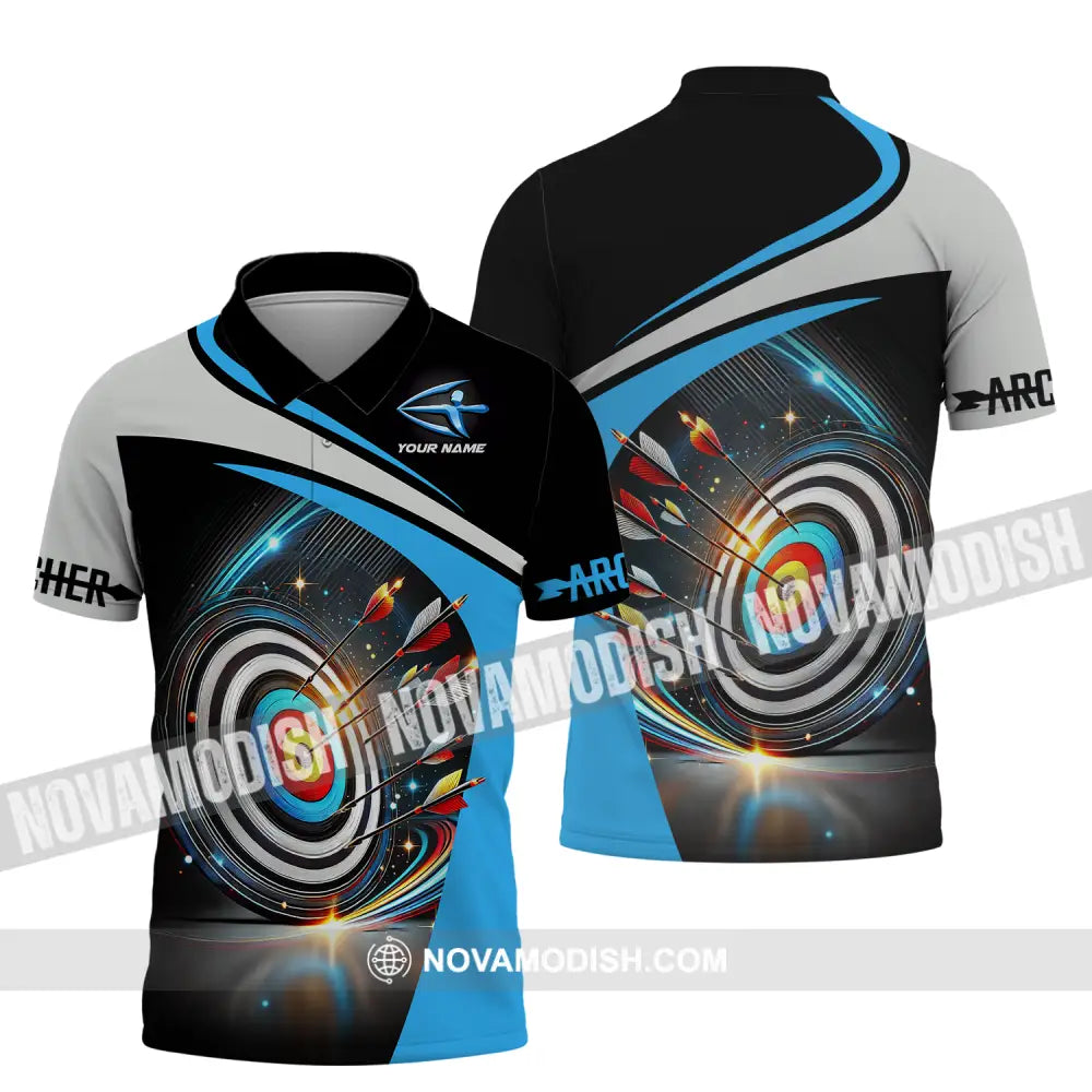 Unisex Shirt - Custom Name Archery Sport Shirt Polo Shirt / S T-shirt