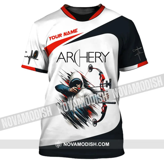 Unisex Shirt Custom Name Archery T-Shirt Polo Gifts For Lovers / S