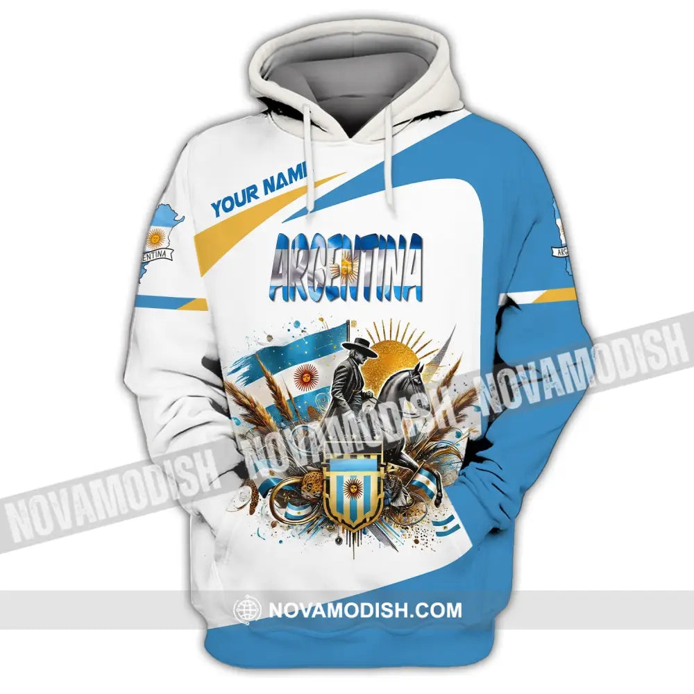 Unisex Shirt Custom Name Argentina Polo Long Sleeve Gift Hoodie / S T-Shirt