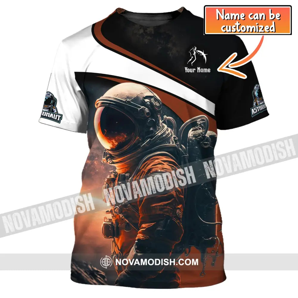 Unisex Shirt Custom Name Astronaut T-Shirt Spaceman