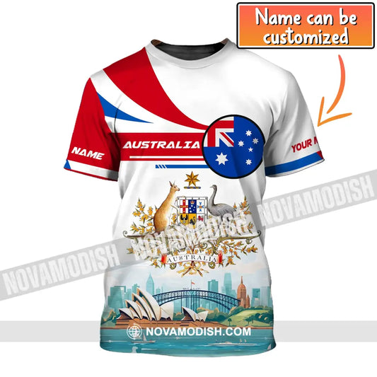 Unisex Shirt Custom Name Australia T-Shirt Sydney Harbour Bridge