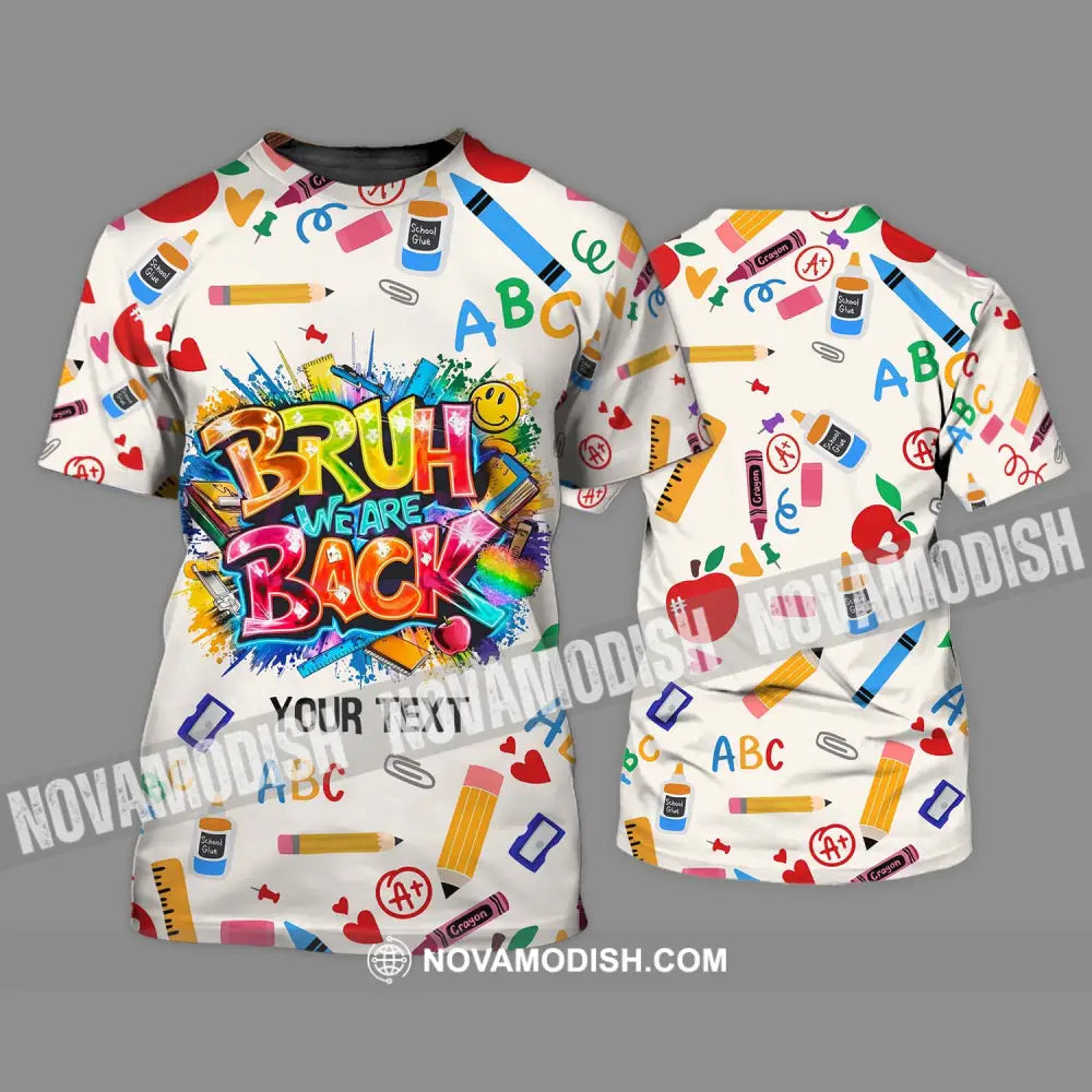 Unisex Shirt - Custom Name Shirt Back To School We Are Back T-Shirt / S T-shirt