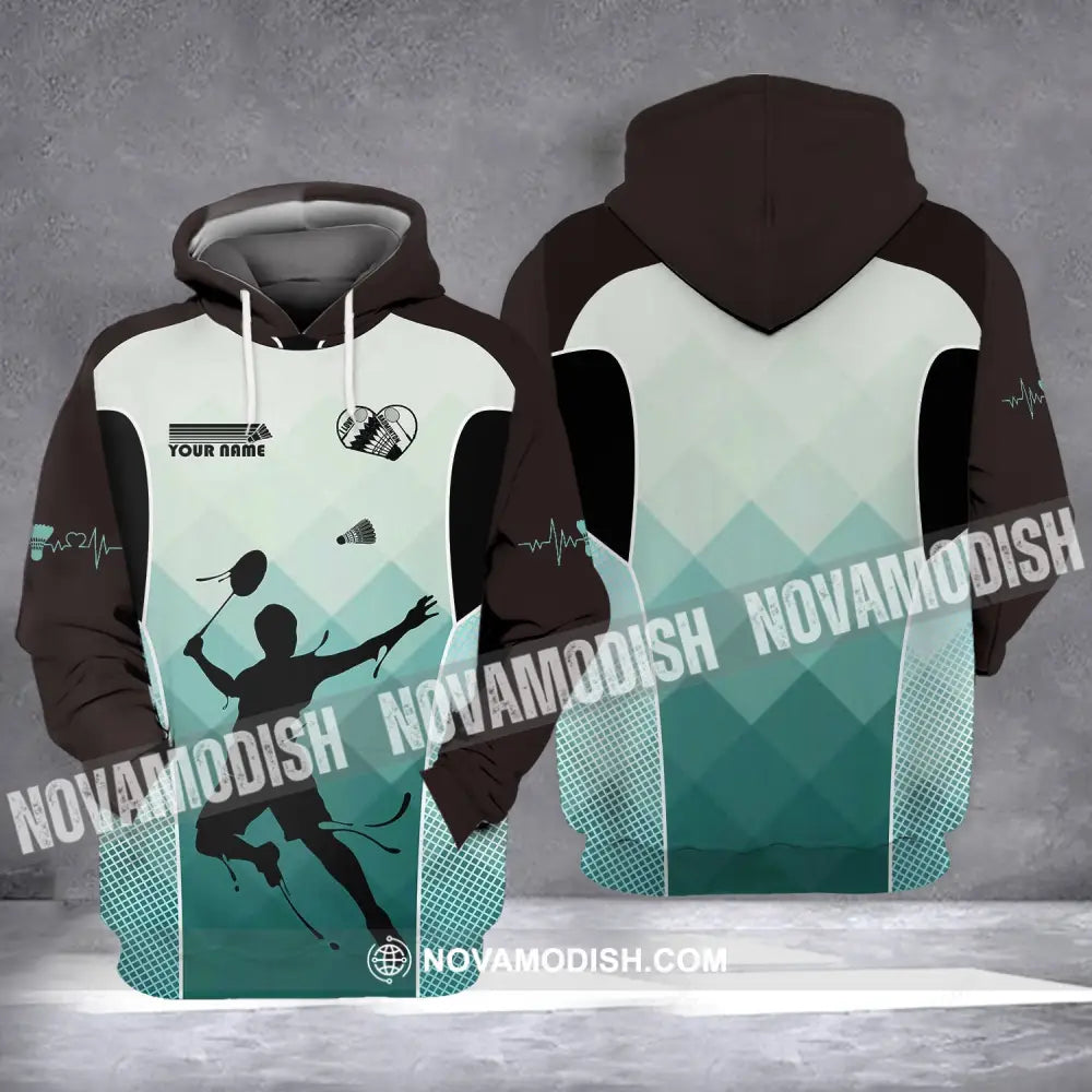 Unisex Shirt - Custom Name Shirt - Badminton Name Clothing Hoodie / S T-shirt