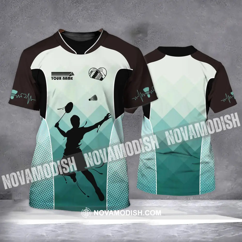 Unisex Shirt - Custom Name Shirt - Badminton Name Clothing T-shirt
