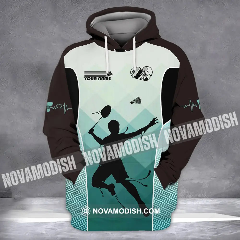 Unisex Shirt - Custom Name Shirt - Badminton Name Clothing T-shirt