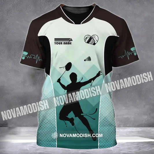 Unisex Shirt - Custom Name Shirt - Badminton Name Clothing T-Shirt / S T-shirt
