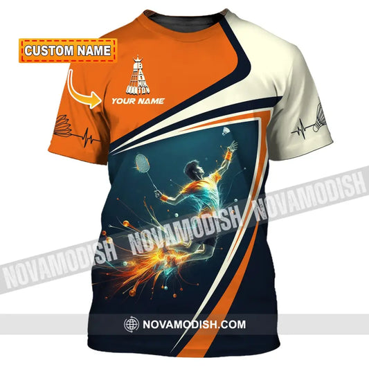 Unisex Shirt Custom Name Tennis Player T-Shirt For Lover Team Uniform T-Shirt