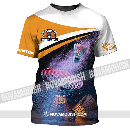 Unisex Shirt - Custom Name Badminton Player Shirt T-Shirt / S T-shirt
